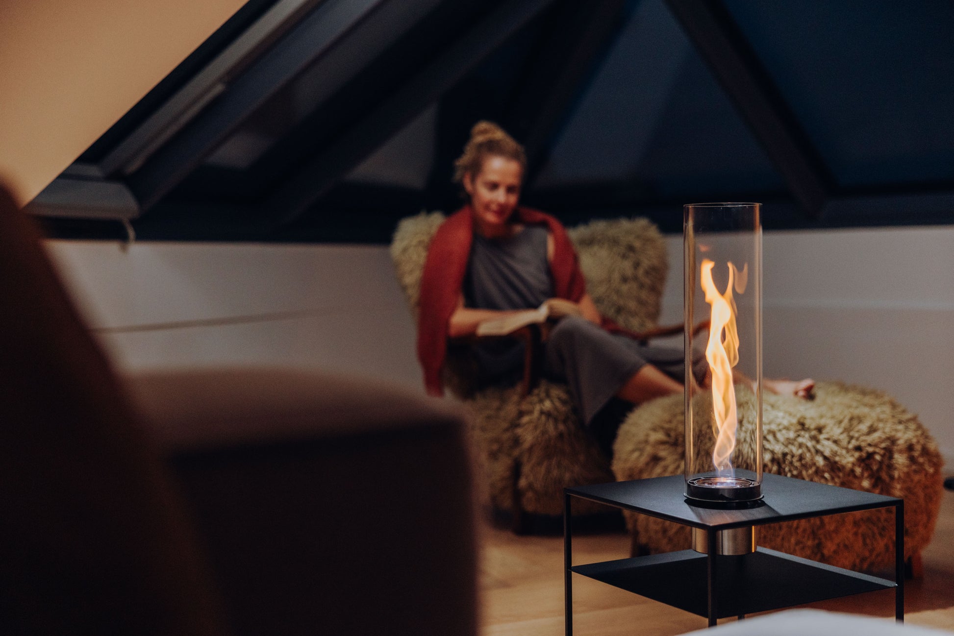 FIRE FRAME Lounge Tisch für SPIN