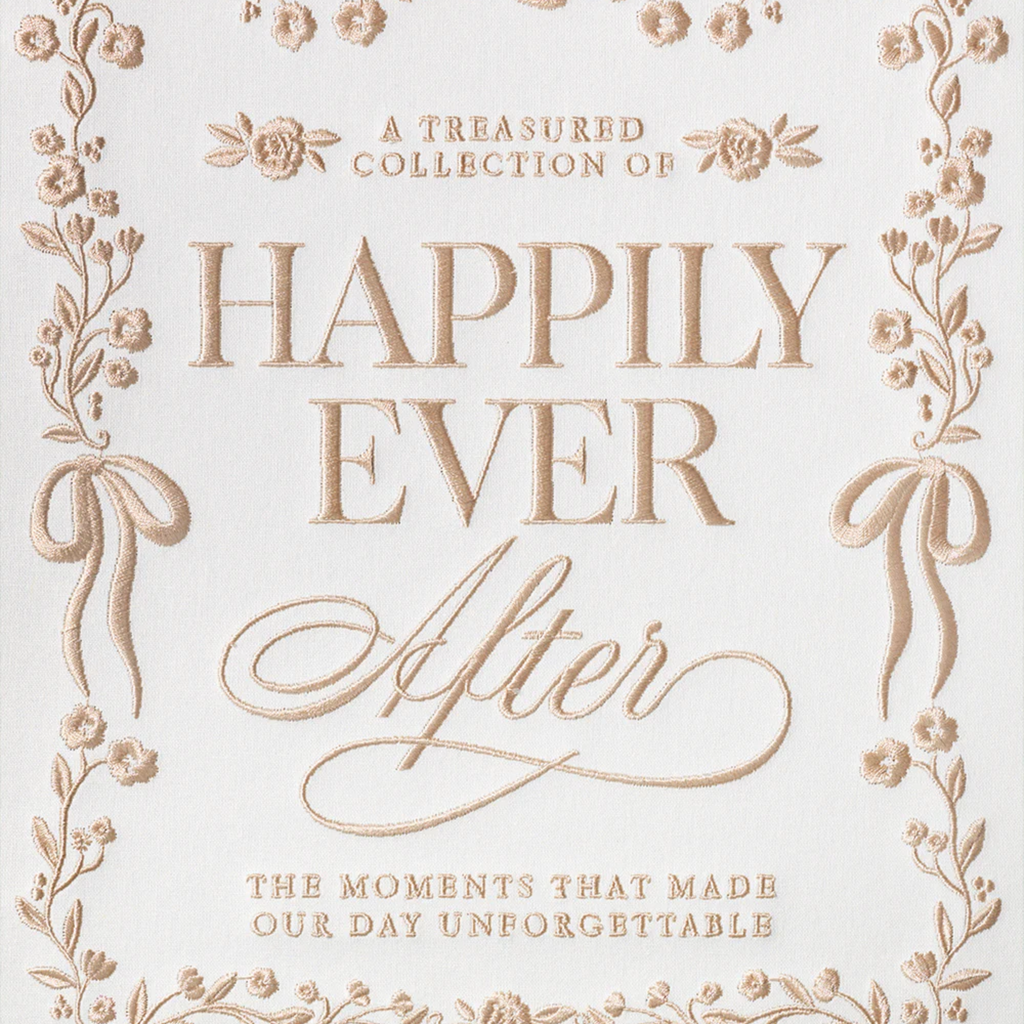 Hochzeitsfotoalbum | HAPPILY ever AFTER Embroided