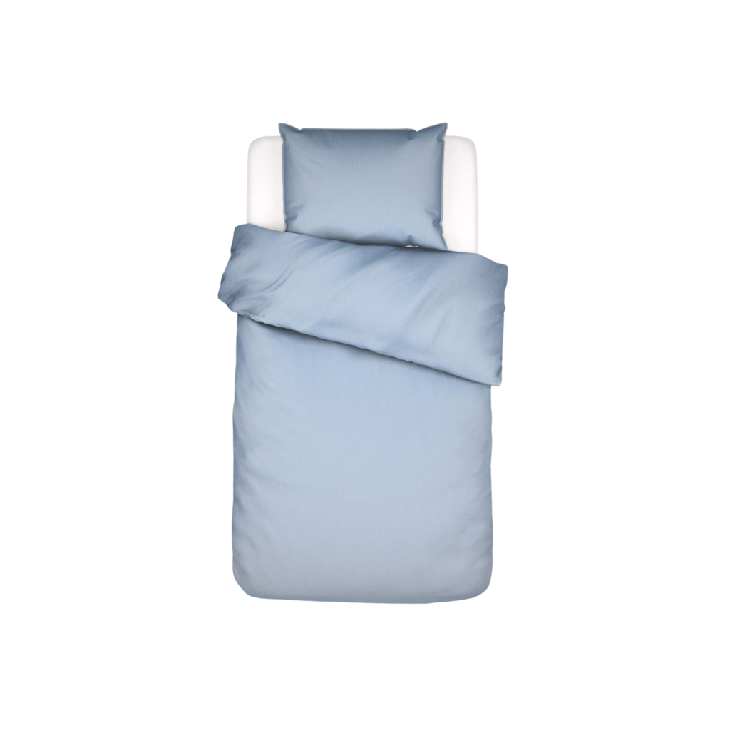 Essenza Minte Duvet Cover Bettwäsche Baumwollsatin - Ice blue