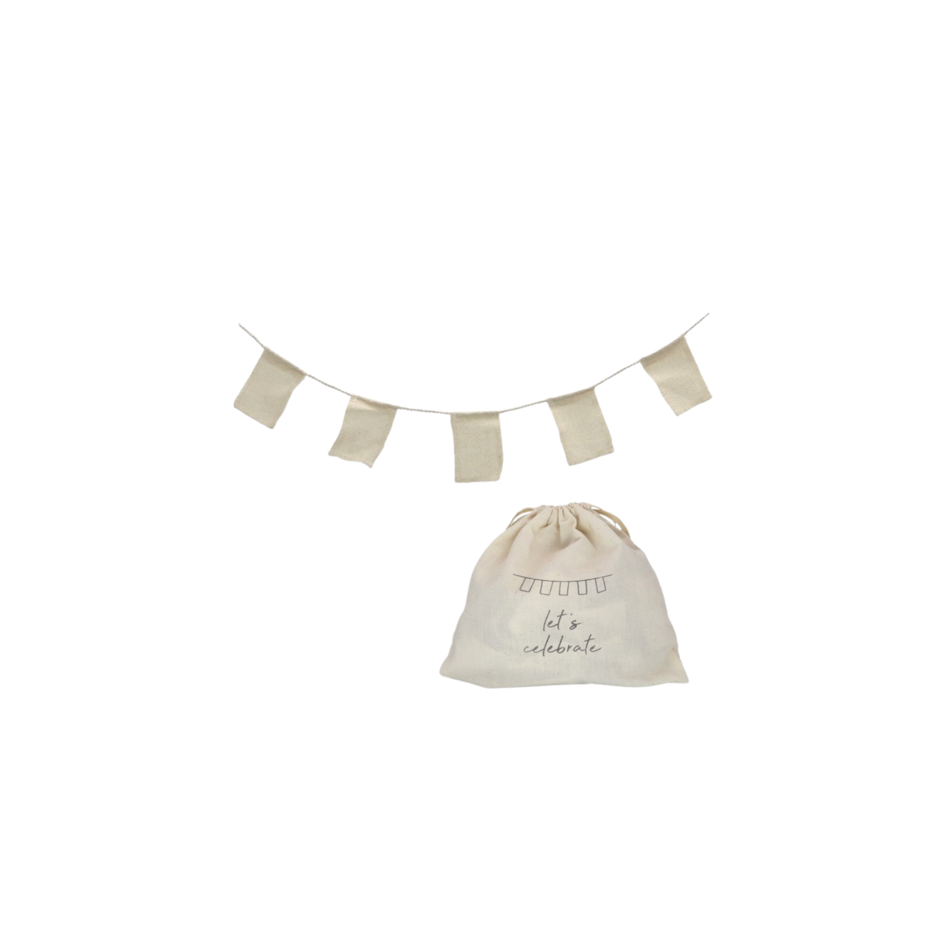 Stoffgirlande LET'S CELEBRATE